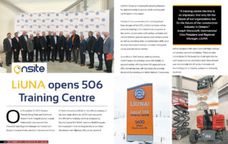 LiUNA opens 506 Training Centre