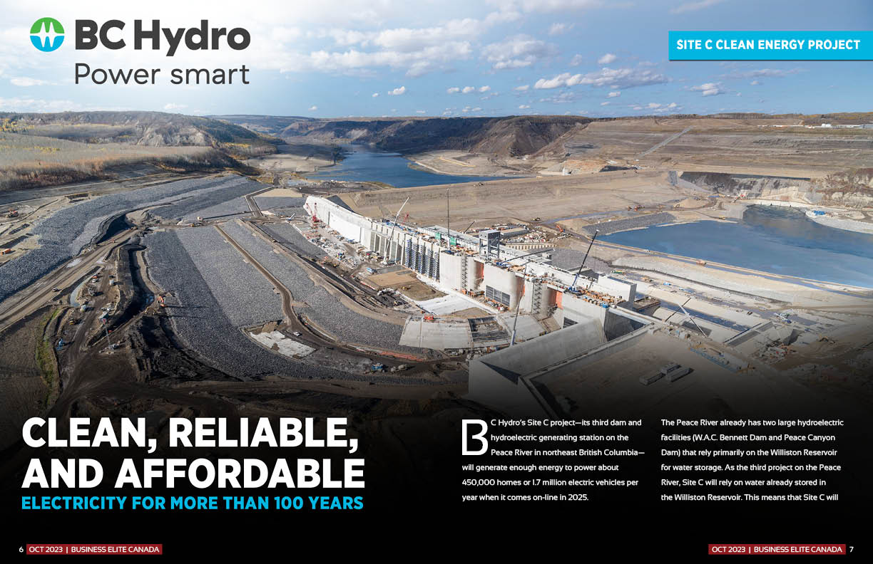 BC Hydro Site C Clean Energy Project - Business Elite Canada Magazine