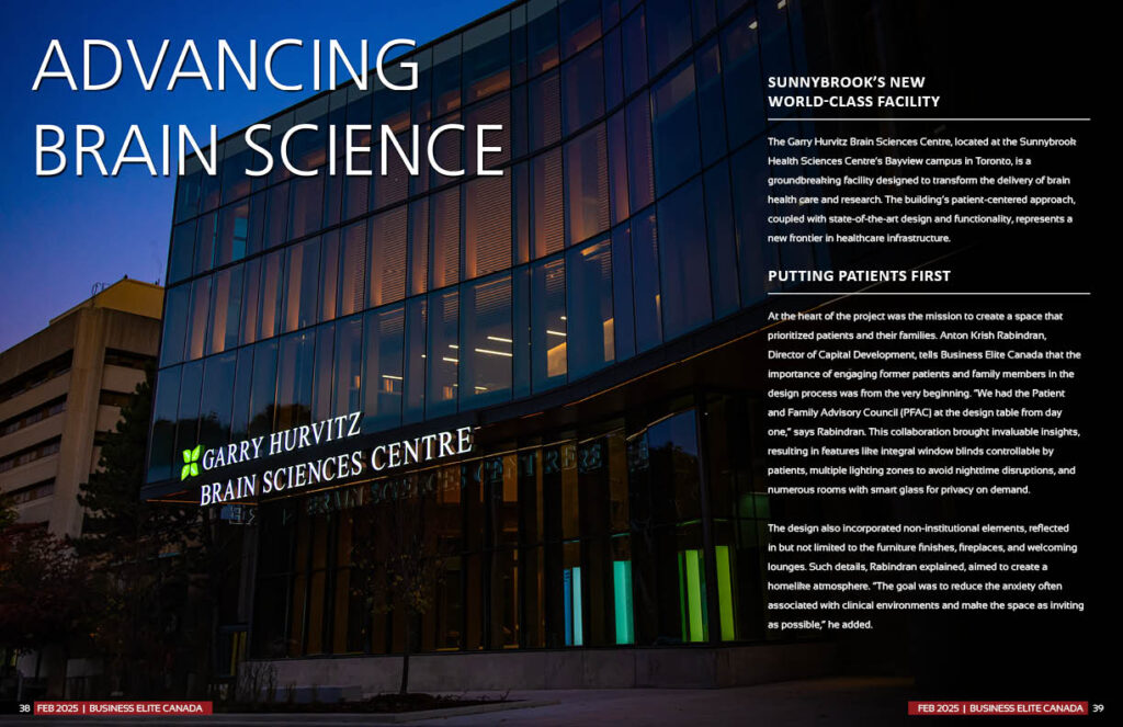 Sunnybrook’s Garry Hurvitz Brain Sciences Centre